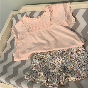 Toddler girl Summer outfit.GAP/7 for all mankind